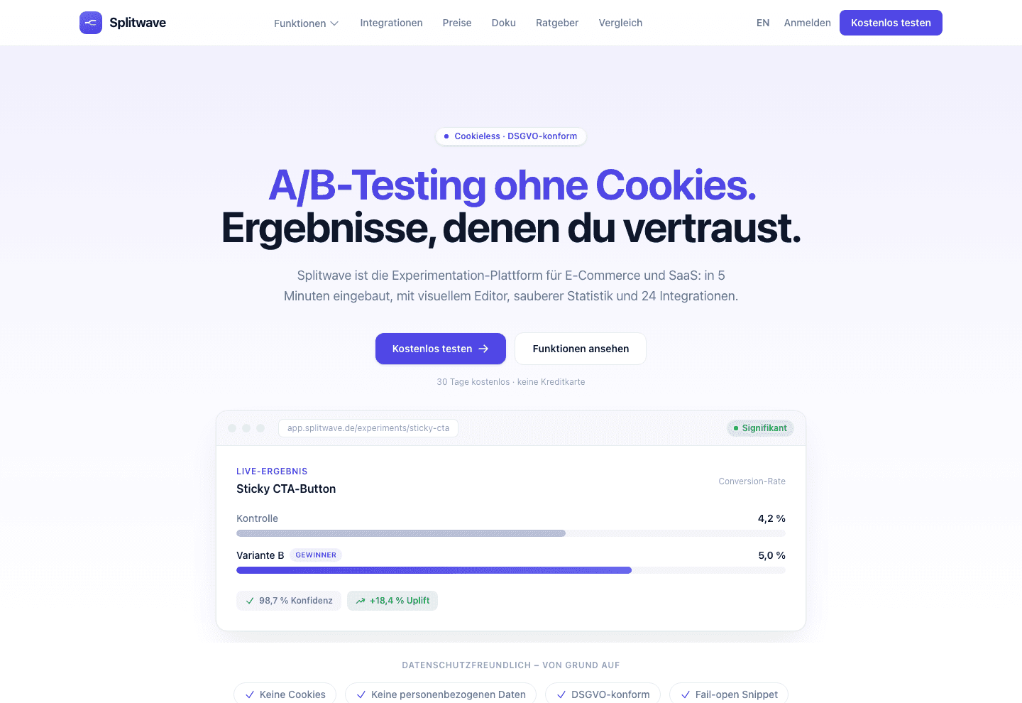 Splitwave — SaaS · Produkt